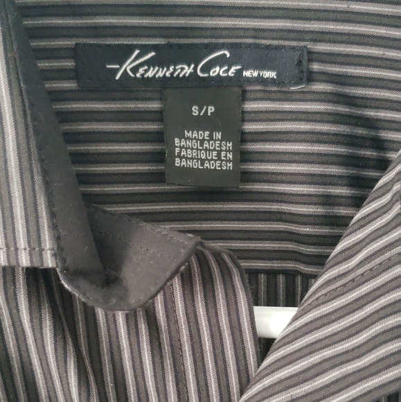 Kenneth Cole New York Men's Black Dress Shirt - Picture 3 of 3